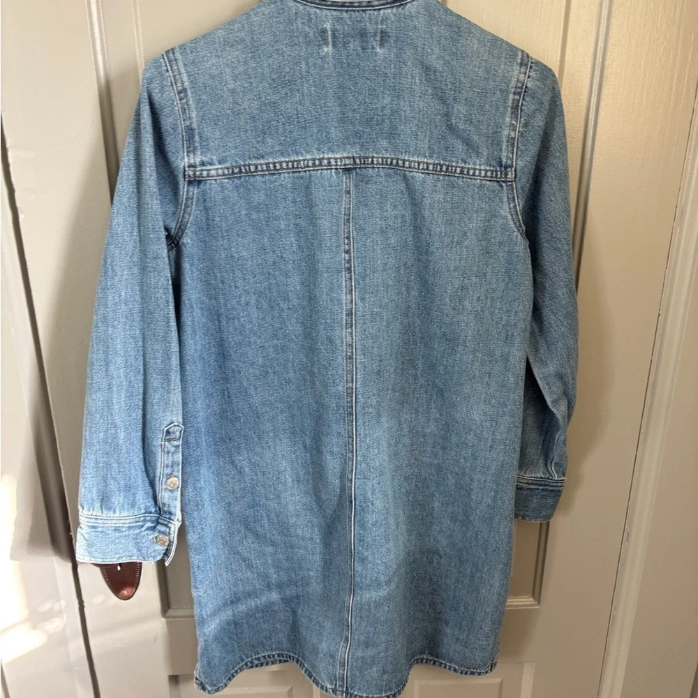 Madewell Light Blue Denim Shirt Dress - Picture 4 of 5